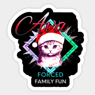 Ava - Custom name gift - Christmas Sticker